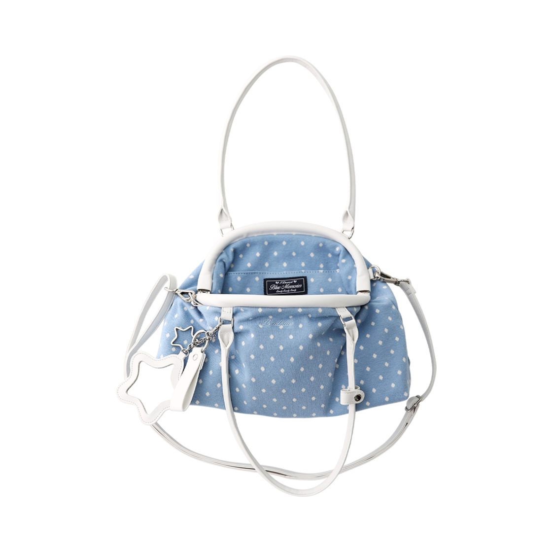 배드블루 도트 코지 덤플링 백 스카이블루(BadBlue Dot Cozy Dumpling Bag Skyblue)