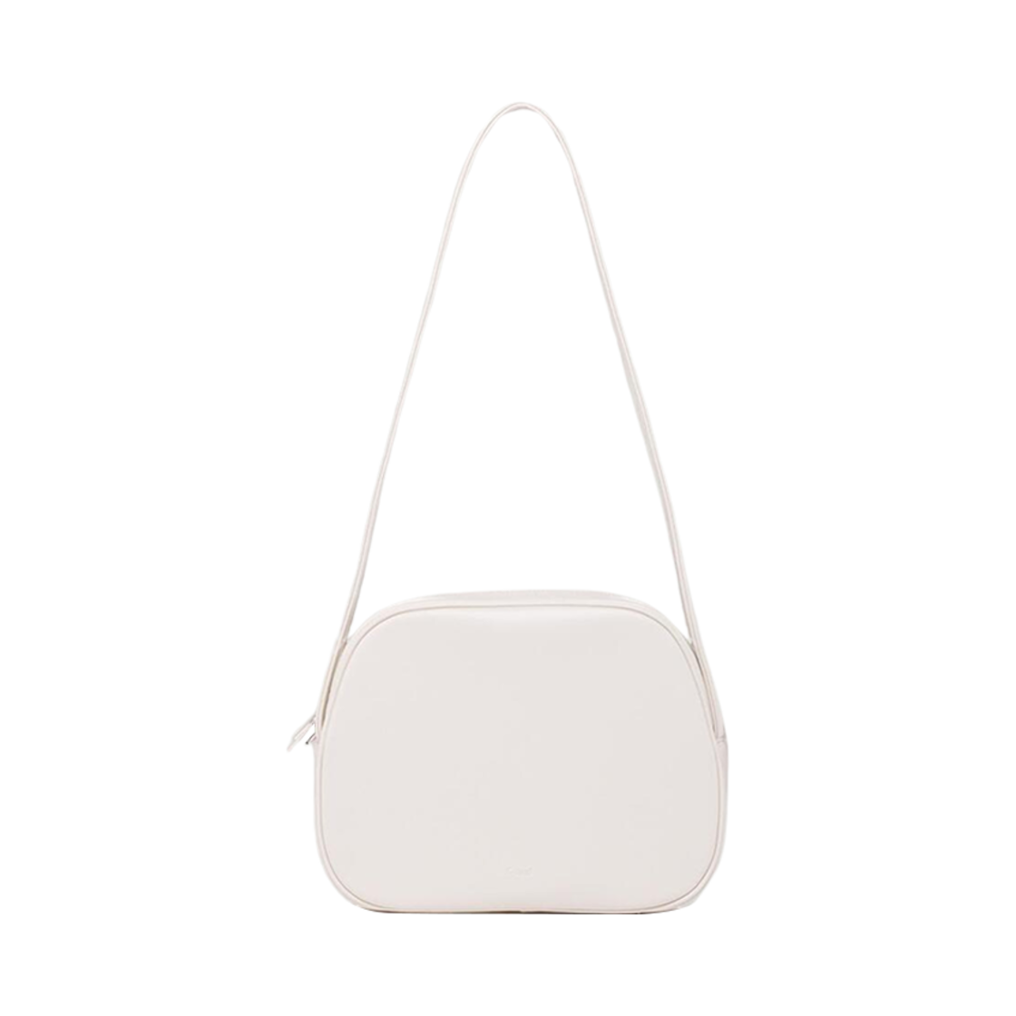 (W) 던스트 페블 레더 숄더백 크림 그레이((W) Dunst Pebble Leather Shoulder Bag Cream Grey)