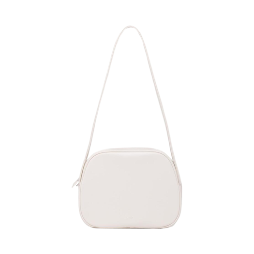 UDBA3E204CR (W) Dunst Pebble Leather Shoulder Bag Cream Grey