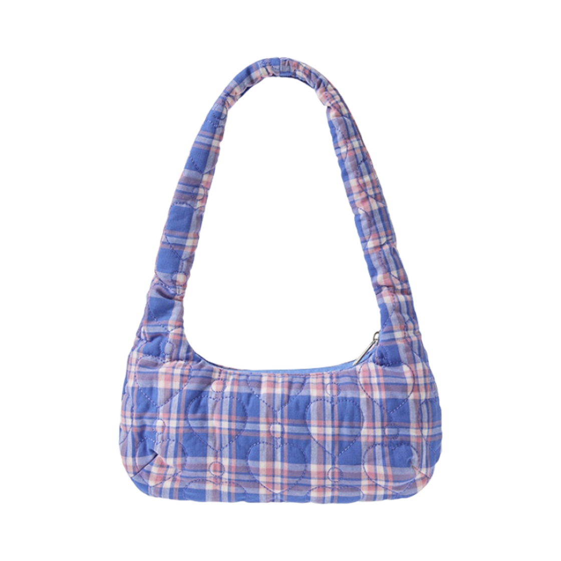 이미스 하트 퀼티드 숄더백 블루(Emis Heart Quilted Shoulder Bag Blue) - 2