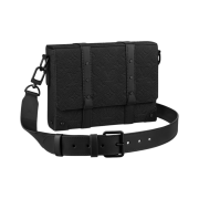 Louis Vuitton Trunk Messenger Taurillon Monogram Black