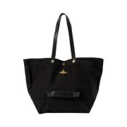 Vivienne Westwood Utility Shopper Tote Bag Black