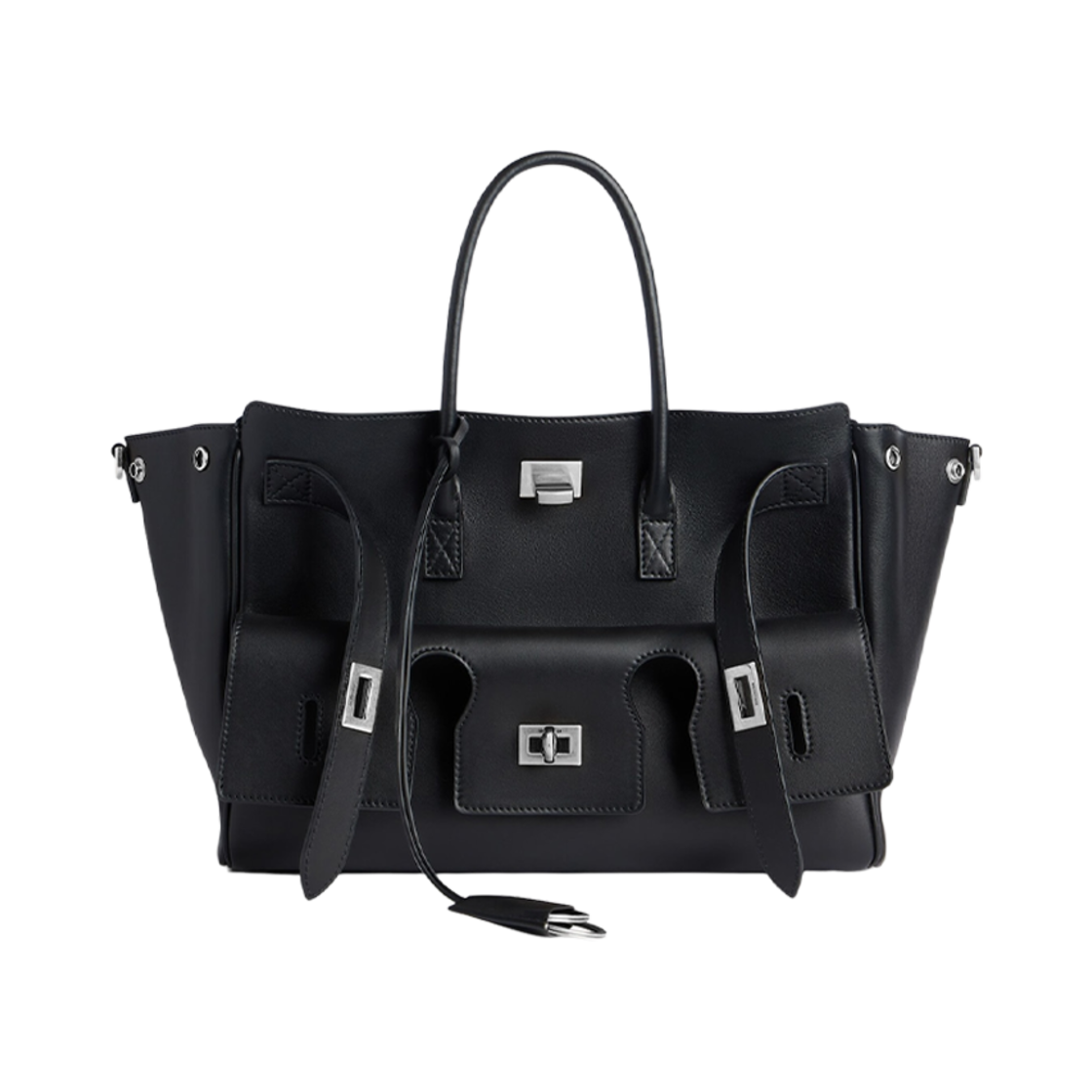 발렌시아가 벨 에어 스몰 캐리 올 백 블랙(Balenciaga Bel Air Small Carry All Bag Black) - 1