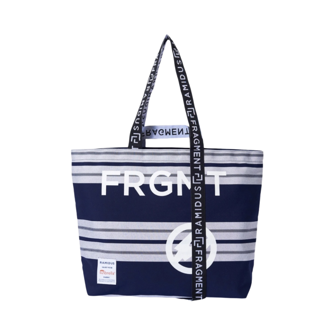 라미더스 x 프라그먼트 디자인 토트백 L 네이비 그레이(Ramidus x Fragment Design Tote Bag L Navy Grey)