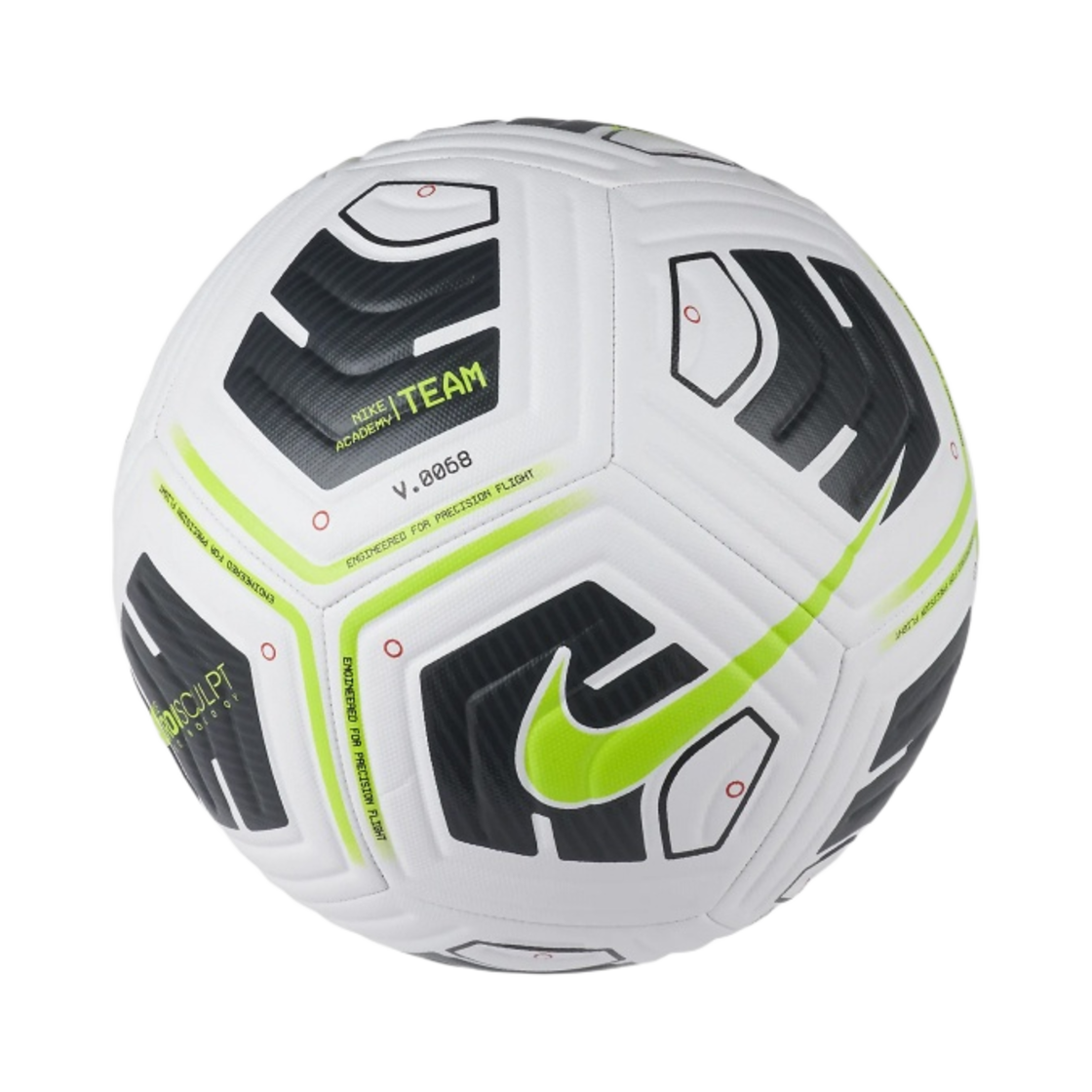 나이키 아카데미 사커 볼 화이트 블랙 볼트(Nike Academy Soccer Ball White Black Volt)