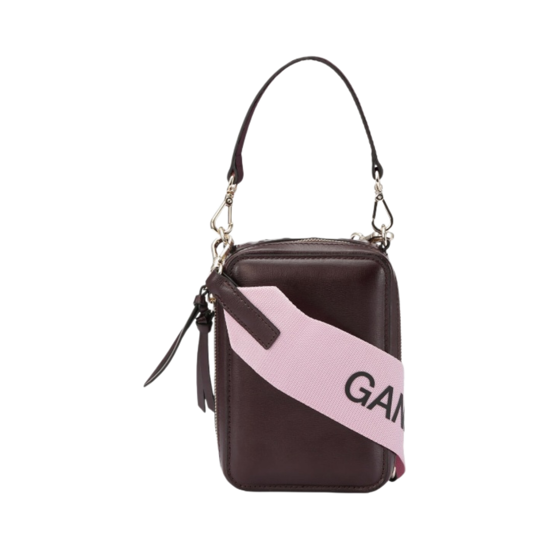 가니 미니 카메라백 버건디(Ganni Mini Camera Bag Burgundy) - 1
