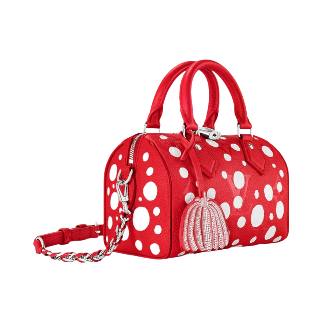 루이비통 x 야요이 쿠사마 스피디 반둘리에 20 레드 화이트(Louis Vuitton x YK Speedy Bandouliere 20 Red White) - 2