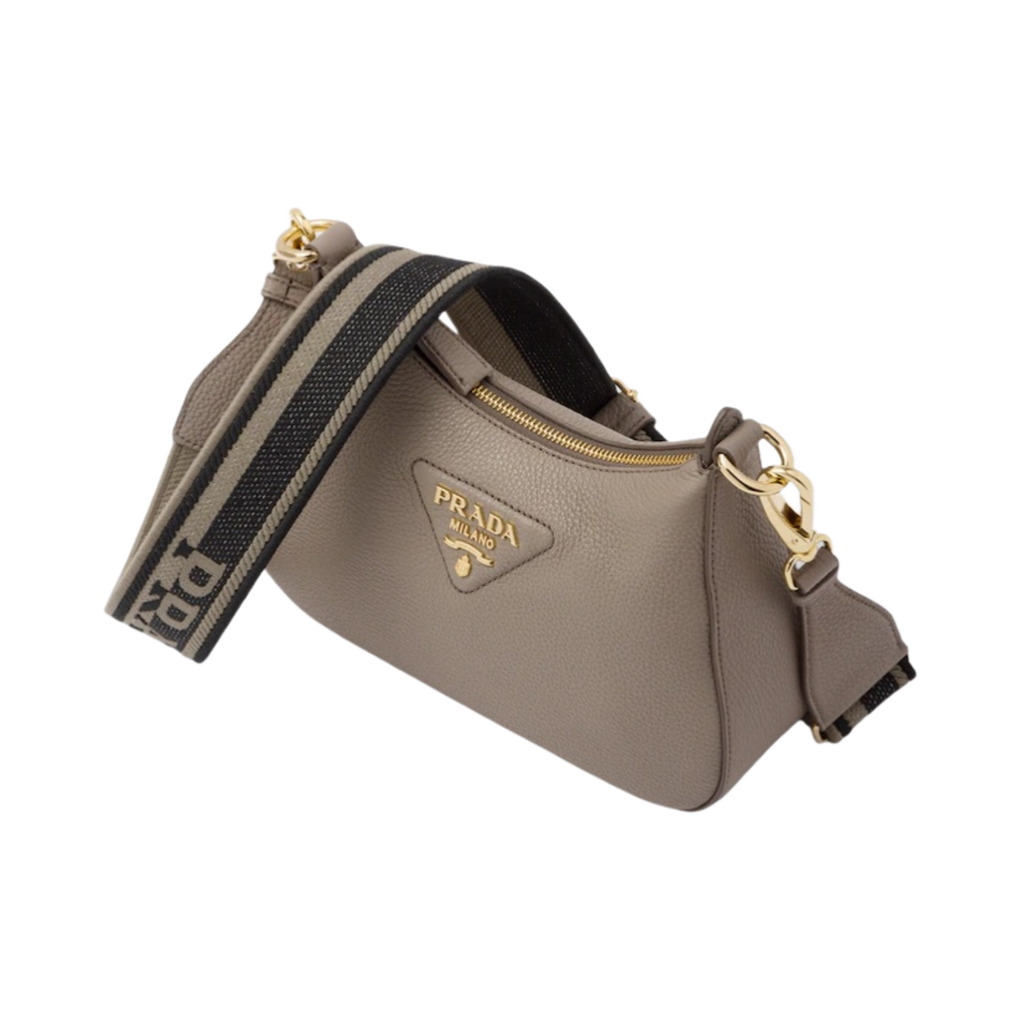 프라다 레더 숄더백 클레이 그레이(Prada Leather Shoulder Bag Clay Grey) - 2
