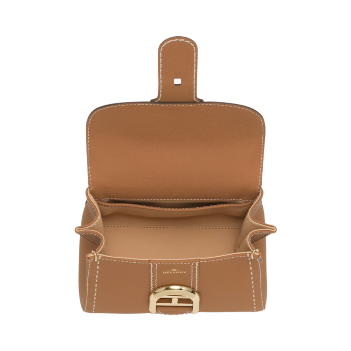 델보 브리앙 미니 서피케 로데오 카프 베지탈 아이보리(Delvaux Brillant Mini Surpiquein Rodeo Calf Vegetal Ivory) - 3