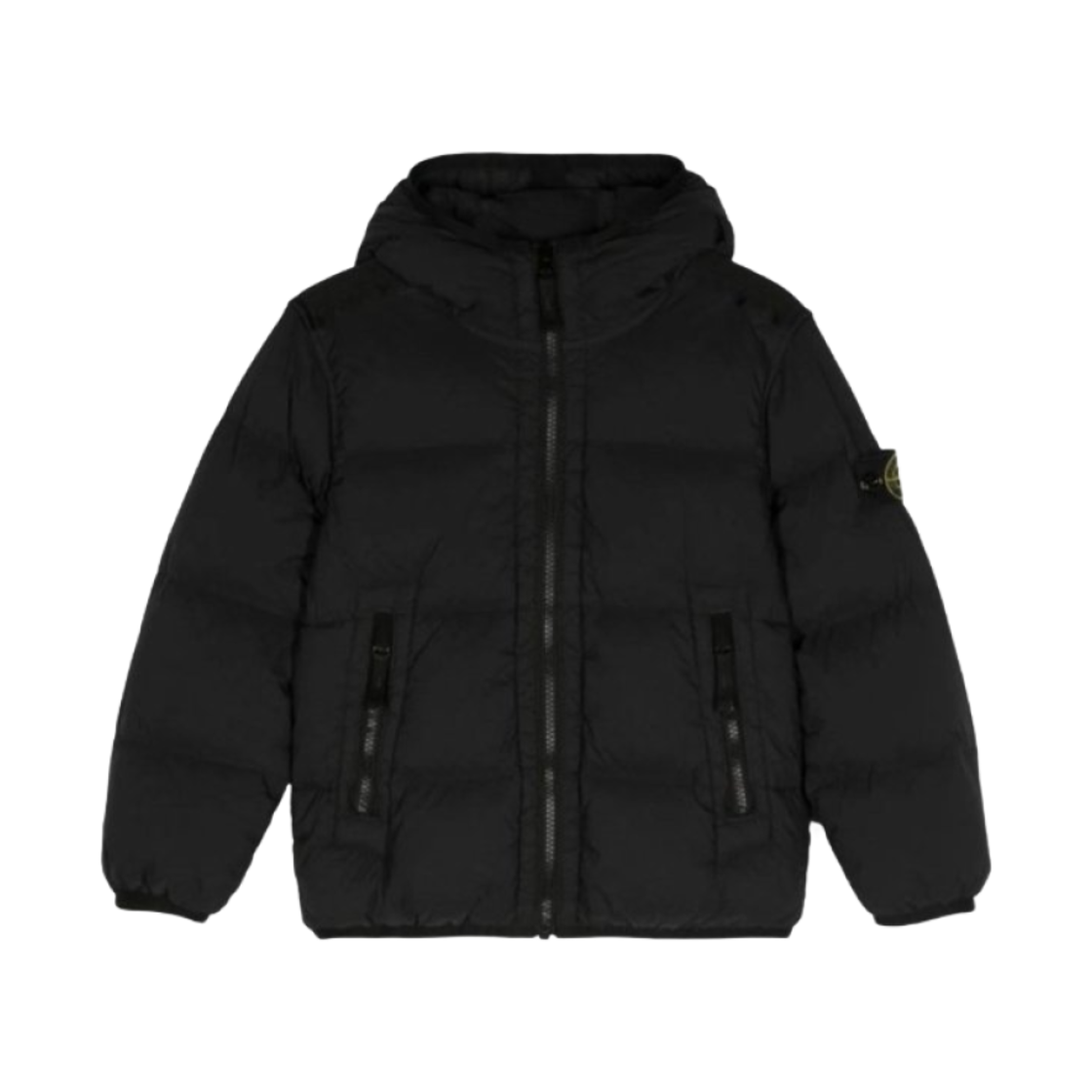 (키즈) 스톤 아일랜드 40328 크링클랩스 R-NY 다운 자켓 블랙 - 24FW((Kids) Stone Island 40328 Crinkle Reps R-NY Down Jacket Black - 24FW)