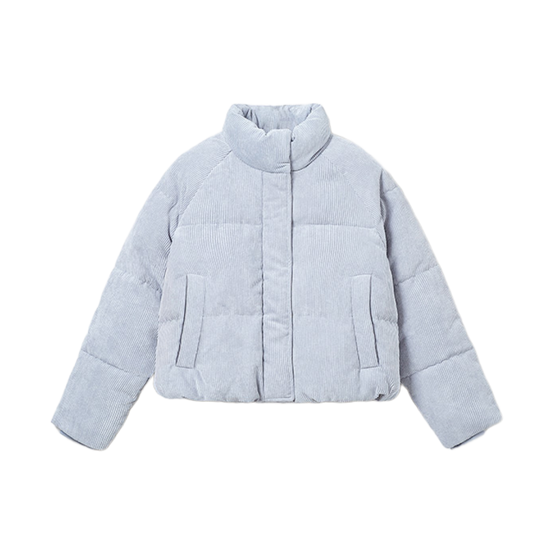 (W) 스파오 파스텔 푸퍼 코듀로이 블루((W) Spao Pastel Puffer Corduroy Blue)
