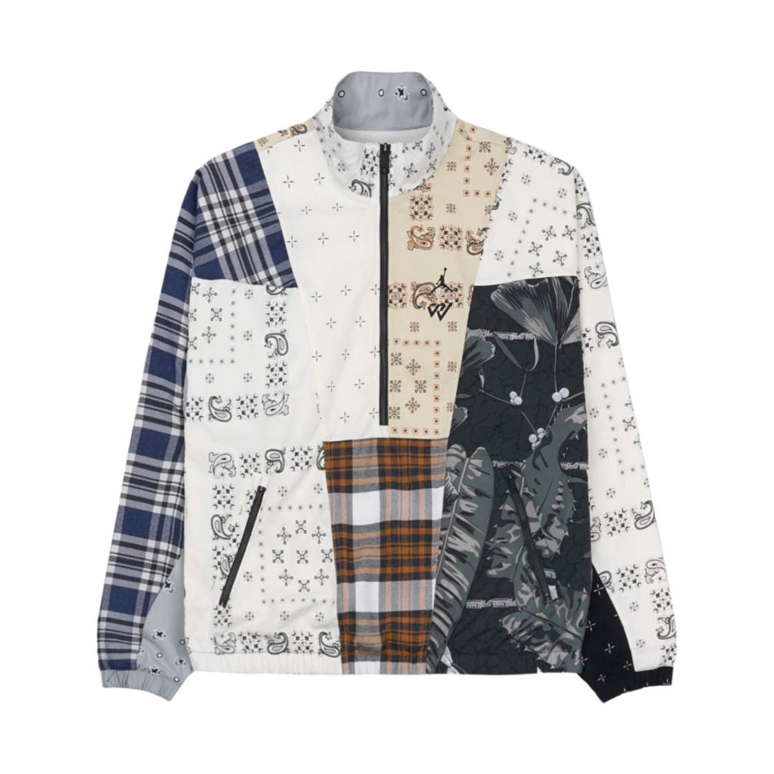 조던 x 러셀 웨스트브룩 와이 낫 패치워크 하프 집 자켓 - 아시아(Jordan x Russell Westbrook Why Not Patchwork Half Zip Jacket - Asia)