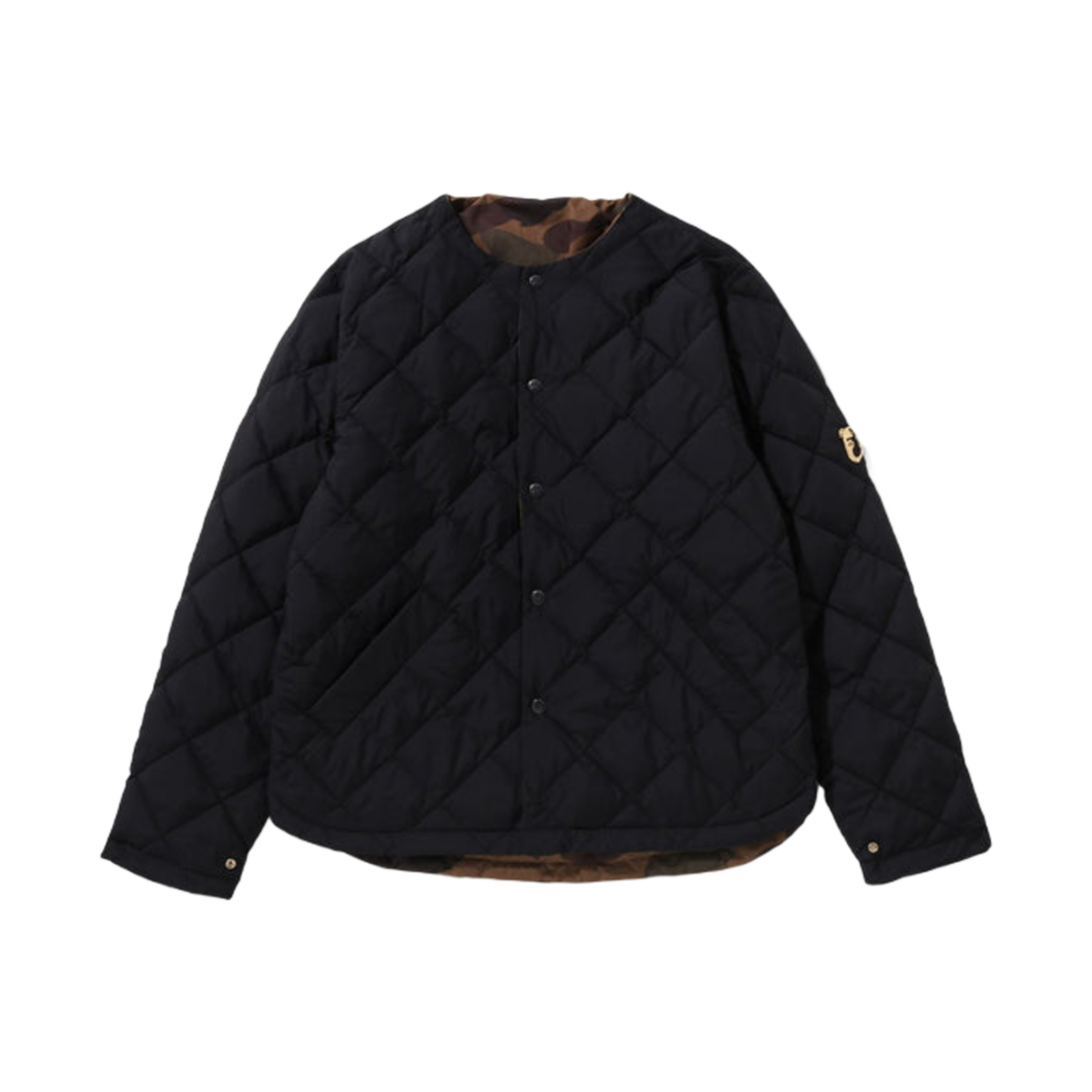 베이프 라이트 퀼티드 다운 자켓 블랙(BAPE Light Quilted Down Jacket Black) - 1