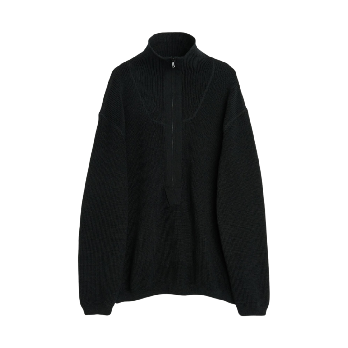 아워레가시 니티드 아노락 바이오 리저렉트 폴리 블랙(Our Legacy Knitted Anorak Bio Resurrect Poly Black) - 1