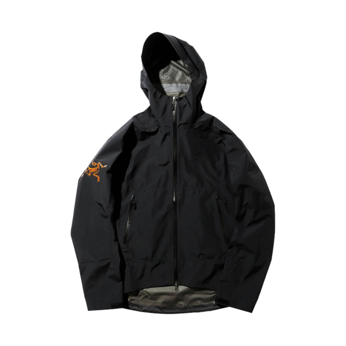 아크테릭스 x 빔즈 제타 SL 자켓 블랙 오렌지(Arc'teryx x Beams Zeta SL Jacket Black Orange)