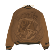 Travis Scott Cactus Jack x Fragment Manifest Varsity Jacket Redux Brown