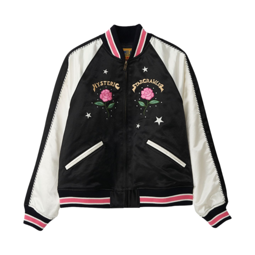 W) 히스테릭 글래머 본 투 레이즈 헬 스타디움 자켓 블랙