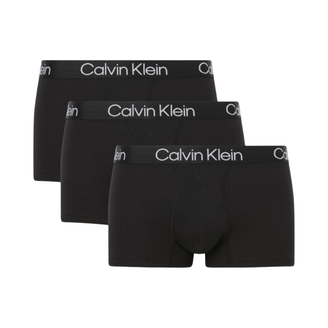 캘빈 클라인 모던 스트럭처 3팩 트렁크 블랙(Calvin Klein Modern Structure 3-pack Trunk Black)