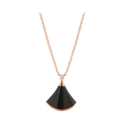 Bulgari Divas Dream Necklace Rose Gold Onyx Diamond