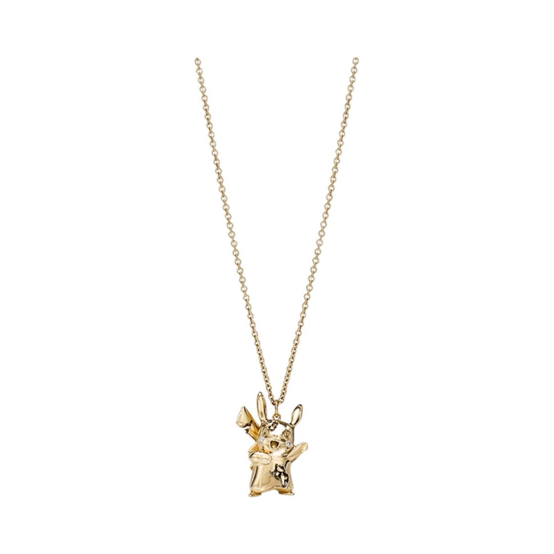 티파니 앤 코 x 다니엘 아샴 x 포켓몬 스몰 피카츄 펜던트 18k 옐로우 골드 다이아몬드(Tiffany & Co. x Daniel Arsham x Pokemon Small Pikachu Pendant in 18K Yellow Gold with Diamonds) - 2