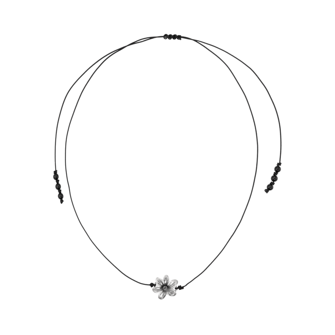 엔프프 페탈 스트랩 네크리스 블랙