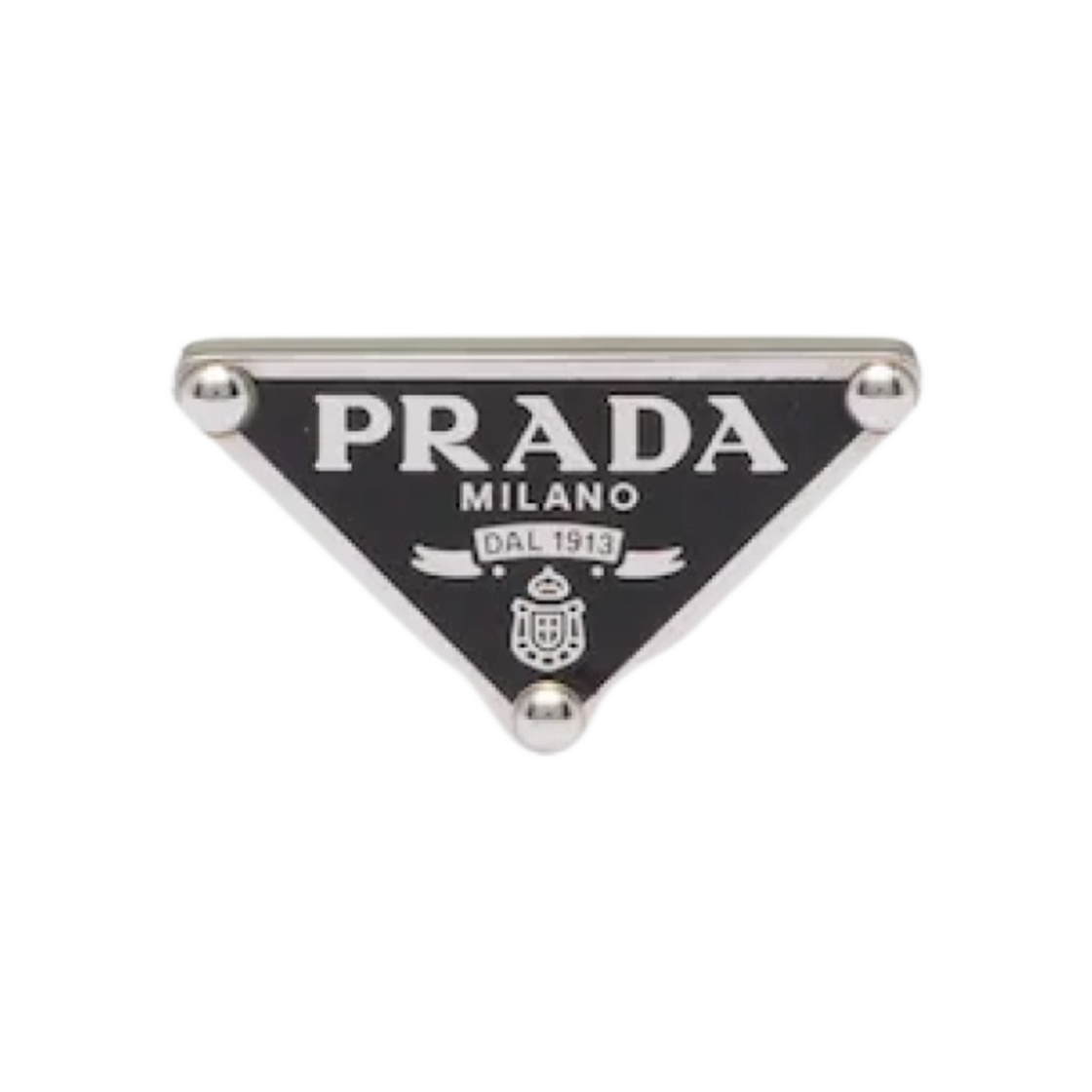 (W) 프라다 심볼 싱글 레프트 이어링 블랙((W) Prada Symbole Single Left Earring Black) - 1
