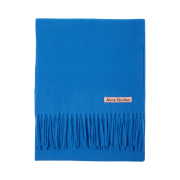 Acne Studios Skinny Fringe Wool Muffler Blue