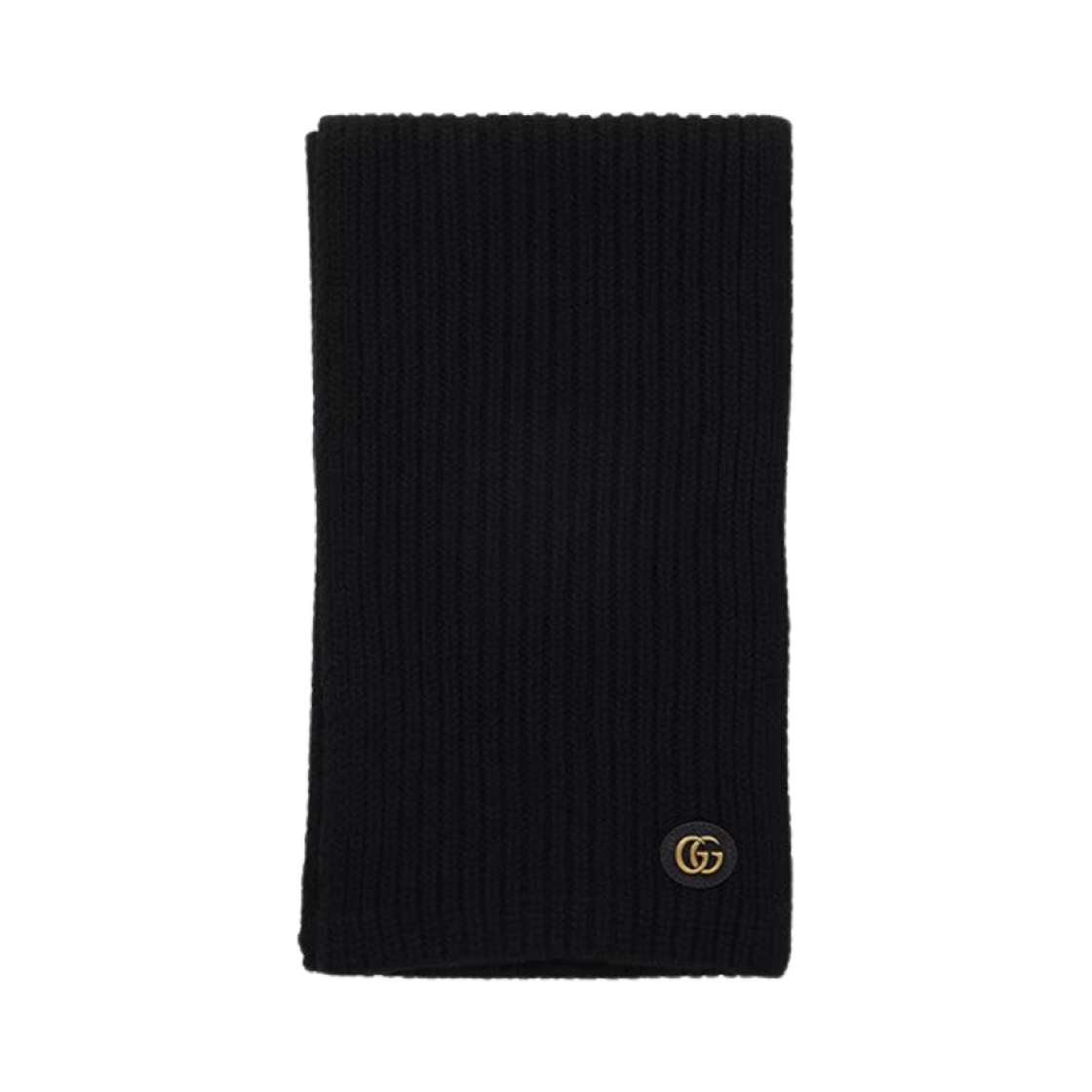 구찌 더블 G 울 캐시미어 머플러 블랙(Gucci Double G Wool Cashmere Muffler Black) - 1