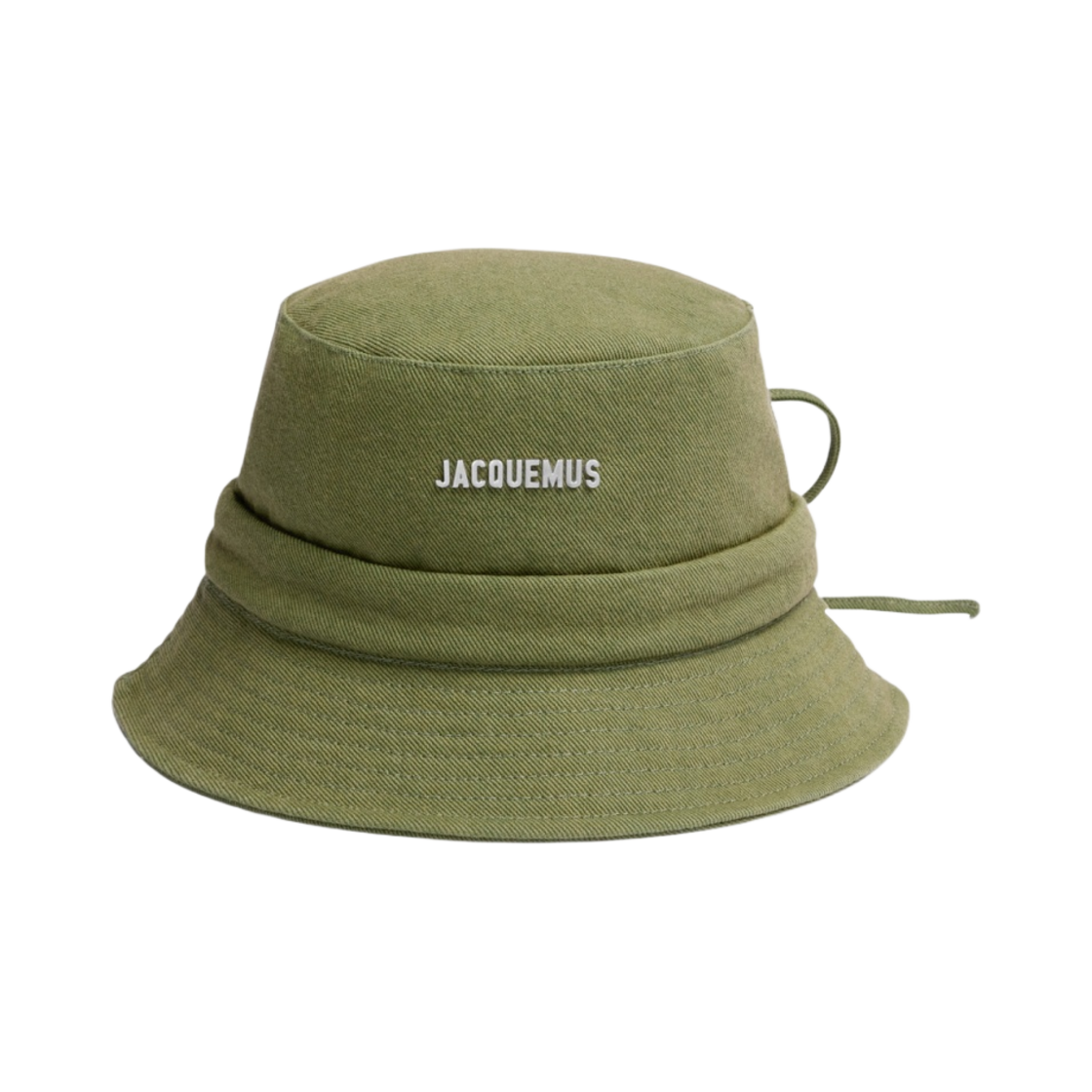 223AC001-5012-560 Jacquemus Le Bob Gadjo Knotted Bucket Hat Khaki