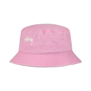 Stussy Washed Stock Bucket Hat Pink