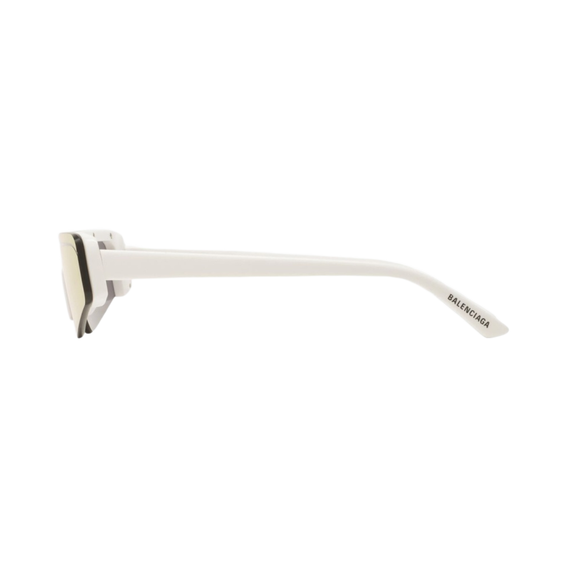 발렌시아가 스키 렉탱글 선글라스 화이트 실버(Balenciaga Ski Rectangle Sunglasses White Silver) - 3