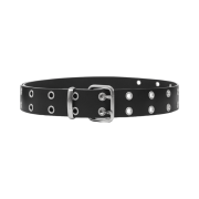 Vonvat Half Eyelet Belt Black