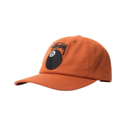 Stussy Stock 8 Ball Low Pro Cap Rust