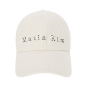 (W) Matin Kim Matin Cotton Washed Ball Cap Light Beige