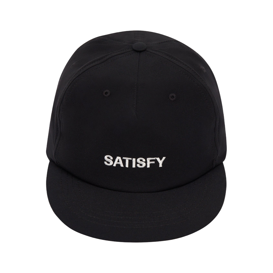 새티스파이 피스쉘 5-패널 핀치 캡 블랙(Satisfy Peaceshell 5-Panel Pinch Cap Black)
