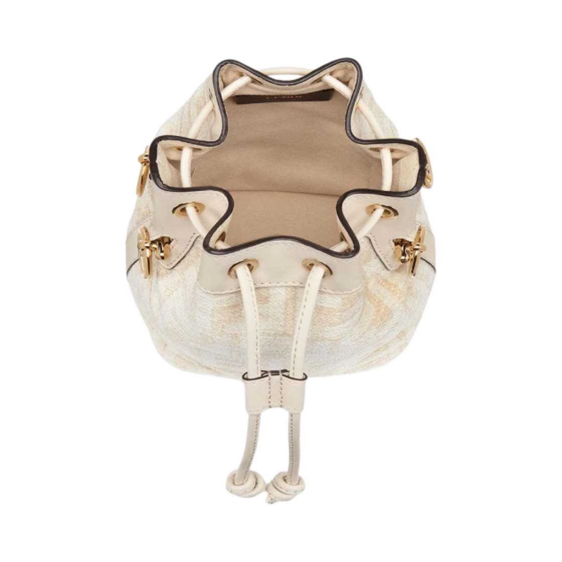 펜디 몬트레조 화이트 테피스트리 패브릭 미니백 화이트(Fendi Mon Tresor White Tapestry Fabric Mini Bag White) - 4