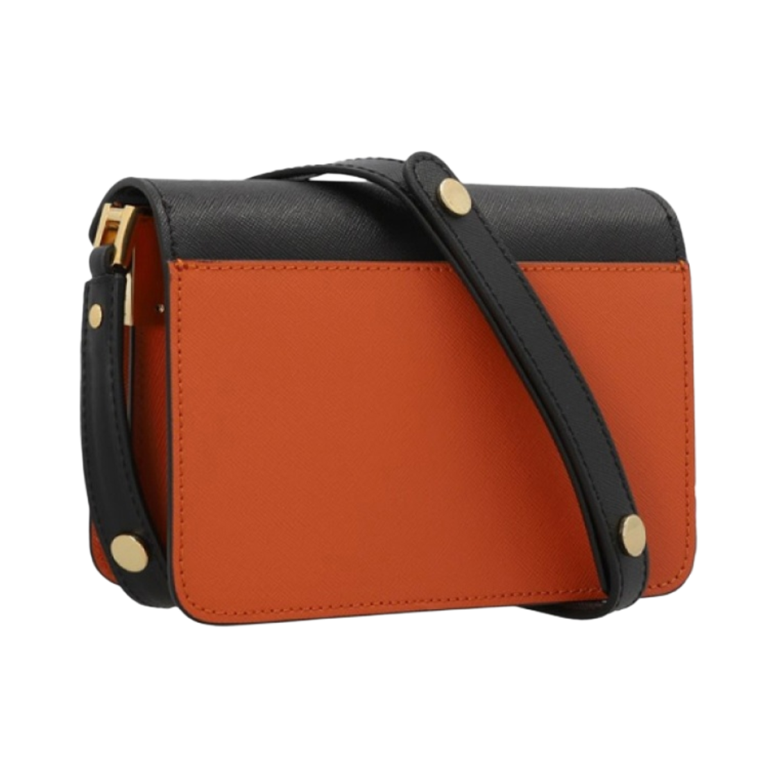 마르니 사피아노 미디움 트렁크백 블랙 일루젼 블루 칠리(Marni Saffiano Medium Trunk Bag Black Illusion Blue Chili) - 2