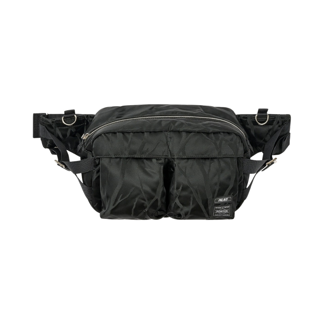 포터 x 팔라스 웨이스트 백 블랙 - 24FW(Porter x Palace Waist Bag Black - 24FW)