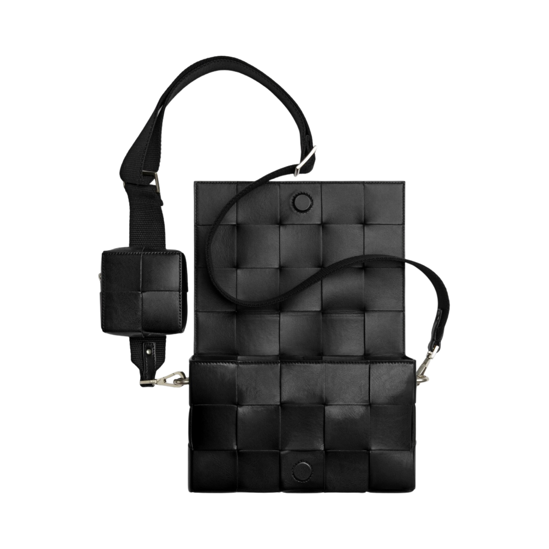 741777V2XU18803 Bottega Veneta Cassettte with Versatile Strap Black - #2