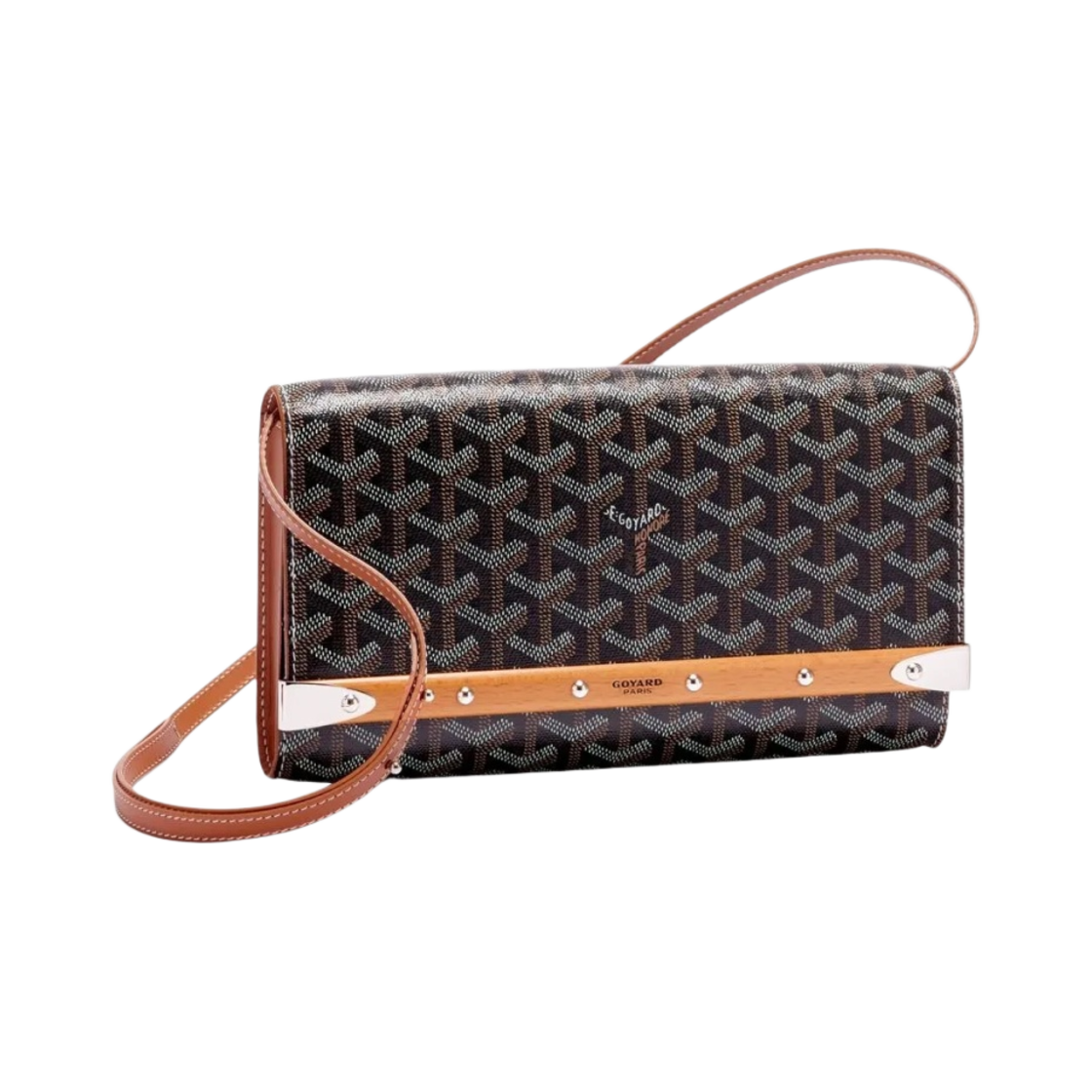 고야드 몬테 카를로 PM 클러치 블랙 탄(Goyard Monte Carlo PM Clutch Black Tan) - 1