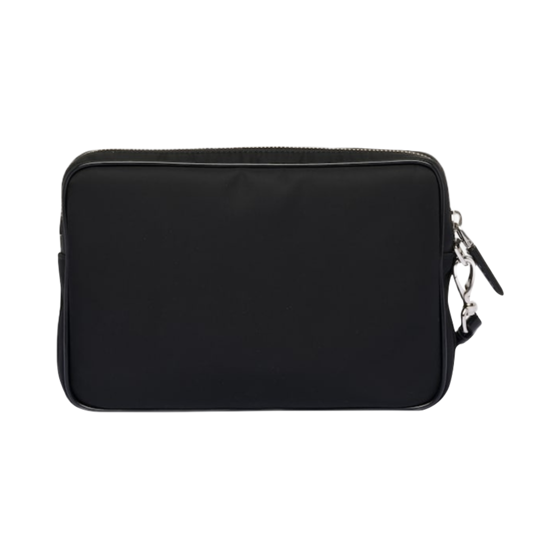 프라다 리나일론 브러쉬드 레더 파우치 블랙(Prada Re-Nylon Brushed Leather Pouch Black) - 3