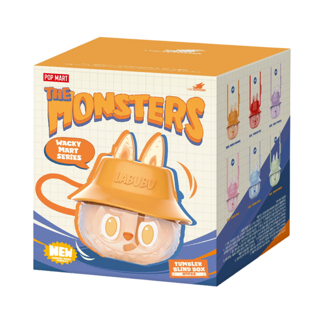팝마트 라부부 더 몬스터즈 와키 마트 텀블러 시리즈 텀블러 (1개입)(Pop Mart Labubu The Monsters Wacky Mart Tumbler Series Tumbler (1 Blind Box))