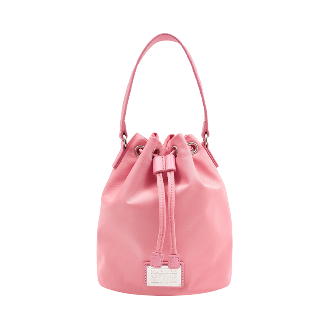- Marithe Francois Girbaud Classic Logo Mini Bucket Bag Pink
