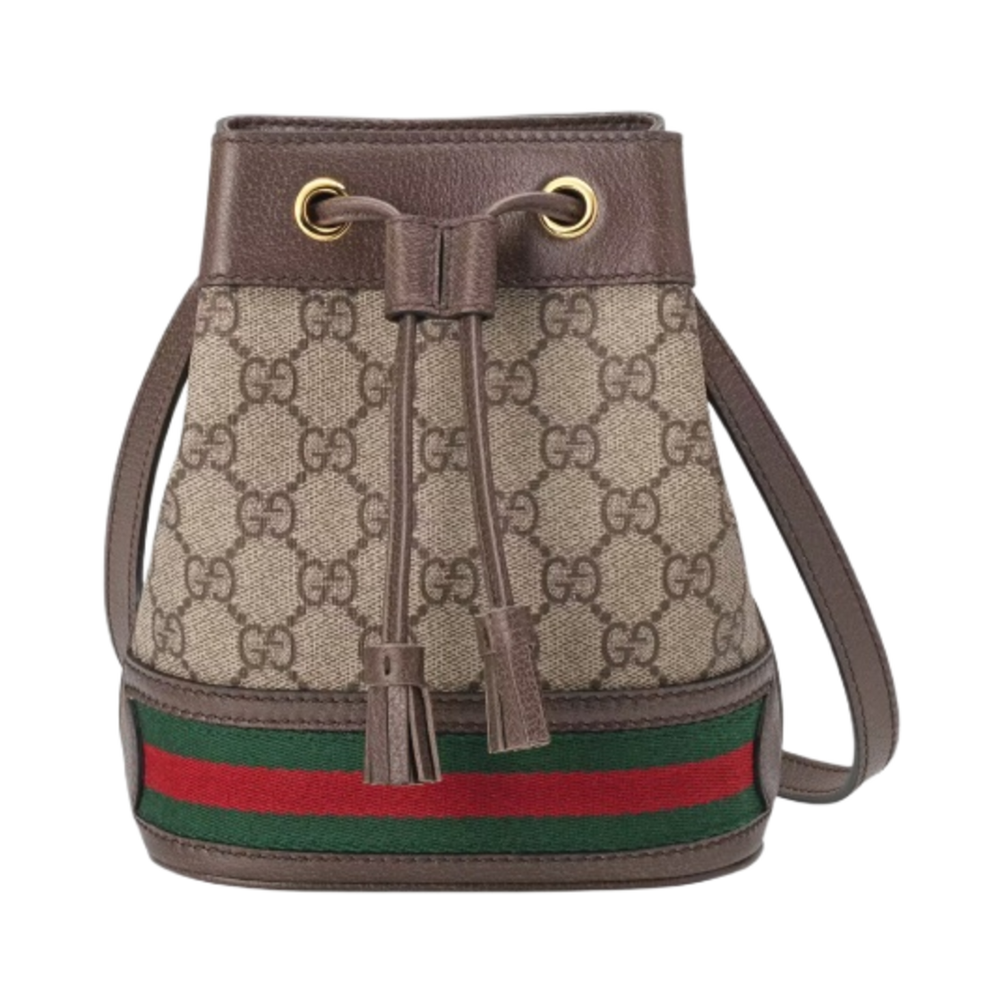 550620-96I3B-8745 Gucci Ophidia GG Mini Bucket Bag Brown