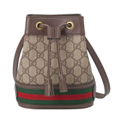 Gucci Ophidia GG Mini Bucket Bag Brown