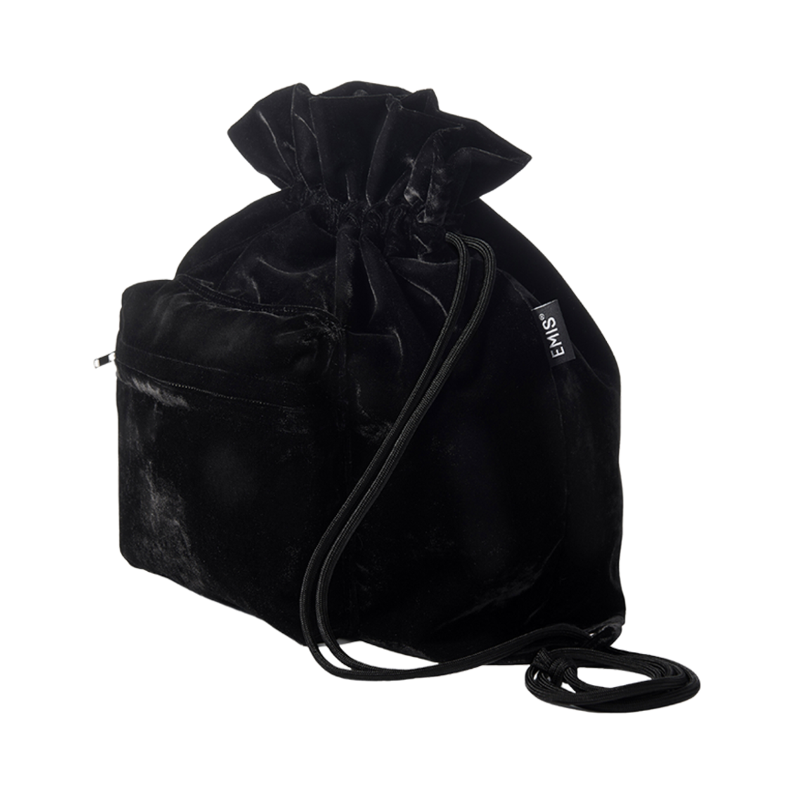 이미스 벨벳 빈티지 백팩 블랙(Emis Velvet Vintage Backpack Black) - 2