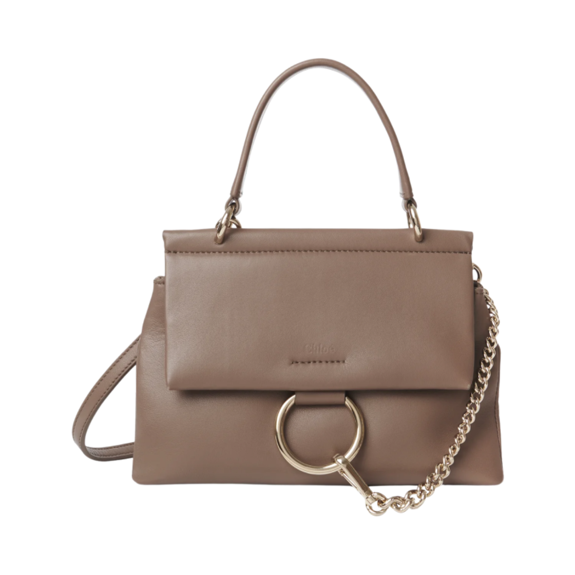 끌로에 페이 스몰 소프트 탑 핸들백 데저트 토프(Chloe Faye Small Soft Top Handle Bag Desert Taupe) - 1