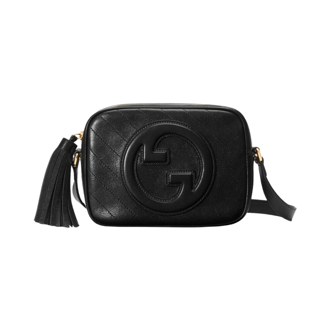 742360-1IV0G-1000 Gucci Blondie Small Shoulder Bag Black Leather