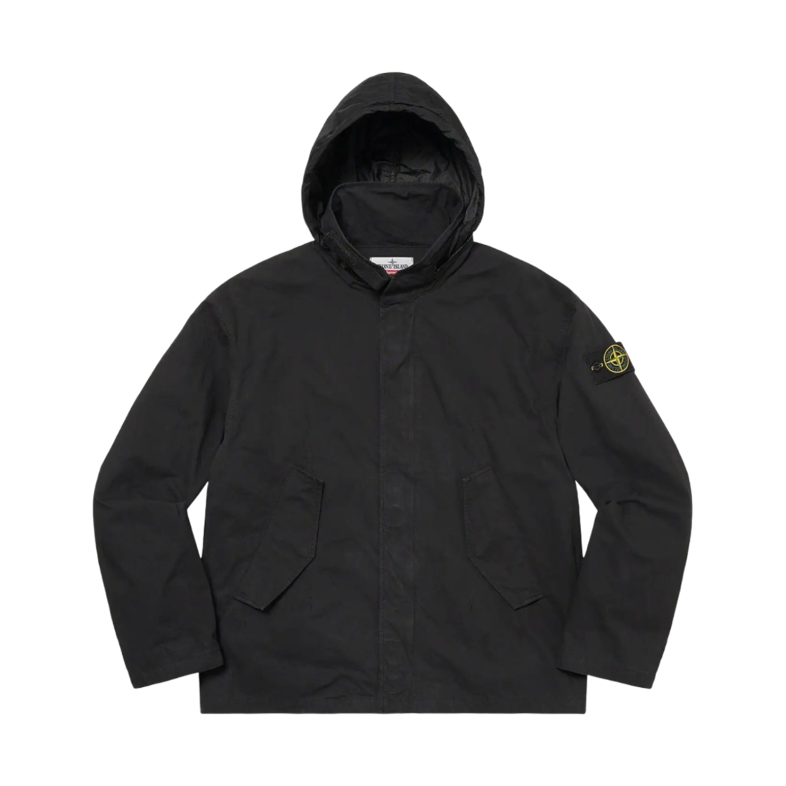 슈프림 x 스톤 아일랜드 코튼 코듀라 쉘 자켓 블랙 - 22SS(Supreme x Stone Island Cotton Cordura Shell Jacket Black - 22SS)