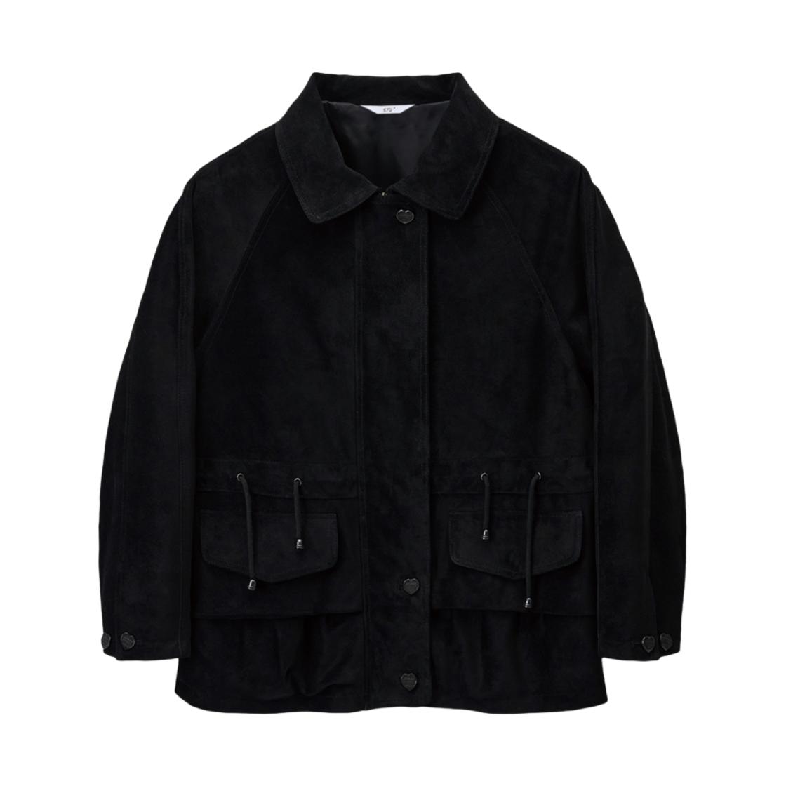 에스티유 우먼스 스웨이드 폴드 자켓 블랙(STU Women's Suede Fold Jacket Black) - 1